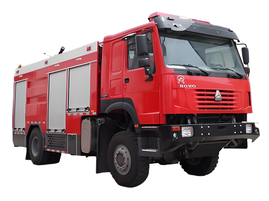 四驅(qū)豪沃5.5噸水罐消防車